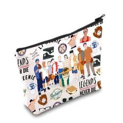 WZMPA The Slot Benny Travel Makeup Bag Scotty & Benny Fans Gift The Jet Rodriguez Benny Zipper Bag Benny Baseball Inspired Gift (legends never die)