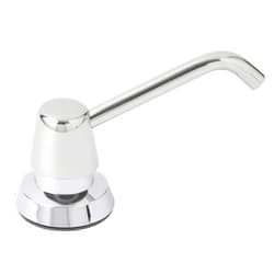Bobrick B-822 Manual Top Fill Liquid Soap Dispenser 34 fl oz. (1L) Liquid Soap Capacity, 4- Inch Free-Turning Spout for Public Restroom Countertops, Chrome Finish