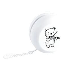 Azeeda 'Cute Bear Playing Violin' Retro Style Yo-Yo (YY00051555)