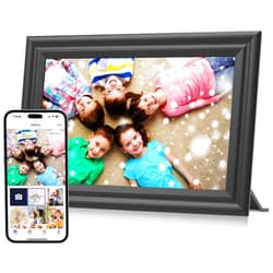 Generic Digital Picture Frame WiFi 10.1 inch HD 1280x800 Touch Screen IPS Display 16GB Storage Automatic Rotation with iOS and Android Free App, Black