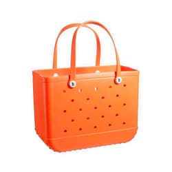 YLLLLY ofdhfsfb Rubber Beach Bag Waterproof Sandproof Outdoor Tote Bag Portable Travel Bag Beach Sports Waterproof Handbag (Color : Orange)