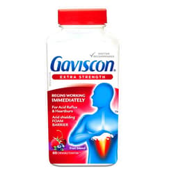 Gaviscon Extra Strength Fruit Antacid 60 Tablets