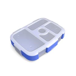 Bentgo Kids Brights Tray (Violet) with Transparent Cover - Reusable, BPA-Free, 5-Compartment Meal Prep Container with Built-In Portion Control for Healthy At-Home Meals and On-the-Go Lunches