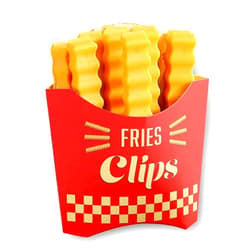 OIXXAF Yhfaifbu Chip Clips 12 Pack Plastic Food Clip & Cute Refrigerator Magnets Curved Design Sealing French Fries Bag Clips for Food Storage, Kitchen and Home Decor (3.8in x12pcs) (12 PACK)