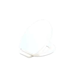 KOHLER K-26802-96 Impro ReadyLatch Quiet Close Round Toilet Seat, Soft Close Seat, Compatible with Round Toilets, Biscuit