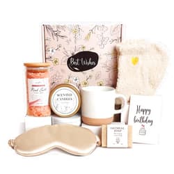 Frerdui Birthday Gifts for Women Mom her Sister Grandma, Happy Birthday Bday Ideas Unique Relaxation Basket Gift Box Presents Set for Female Best Friend Woman Bestie Ladies Aunt, for Women Who Have Everything