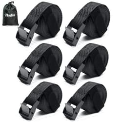 Ohuhu Tie Down Straps with Buckles: Ohuhu 6 Pack Cam Buckle Lashing Straps 367 lbs Load Cap with 1100 lbs Breaking Strength Limit, 1