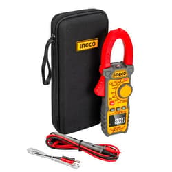 INGCO 1000A Digital AC/DC Clamp Meter, True RMS 6000 Counts Measures AC/DC Current to 1000A, AC Voltage to 750V, DC Voltage to 1000V Resistance Capacitance Continuity Temperature Inrush VFD LOZ NCV