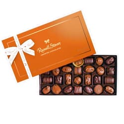 Russell Stover NEW - RUSSELL STOVER Assorted Milk & Dark Chocolate Gift Box, 16 oz. (≈ 28 pieces)