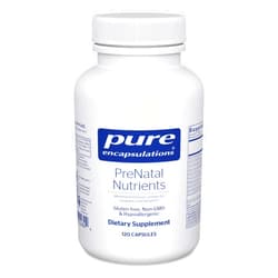 Pure Encapsulations PreNatal Nutrients - for Pregnancy & Lactation - Aids Energy & DNA Development* - with Folate, Choline & Iron - Gluten Free & Non-GMO - 120 Capsules