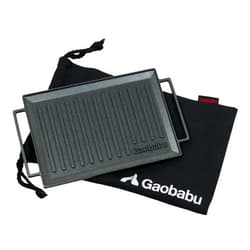 Gaobabu B6 MultiGrillPlate made in Japan | Fits a wide variety of gear | 3-layer fluorine processing | No seasoning required | Easy to clean | aluminum lightweight compact