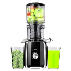 Rilara Cold Press Juicer, Slow Masticating with Wide Feed Chute for Whole Fruits & Vegetables | Higher Juice Yield & Nutrient Retention | BPA-Free, 300W Quiet Motor | Easy to Clean Juice Extractor Machine