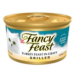 Fancy Feast Purina Fancy Feast Grilled Wet Cat Food Turkey Feast in Wet Cat Food Gravy - (Pack of 24) 3 oz. Cans