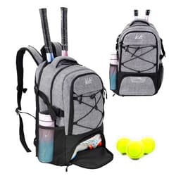 WOLT |Tennis Bag Tennis Backpack for Men Women-Large Tennis Racket Bag with Ventilated Shoe Compartment Holds 2 Tennis Pickleball Rackets, Tennis Pickleball Balls