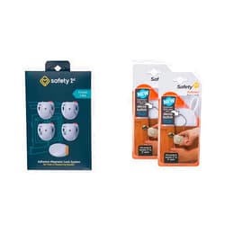 Safety 1st Adhesive Magnetic 4 Lock System with OutSmart Flex Lock for Cabinets and Drawers