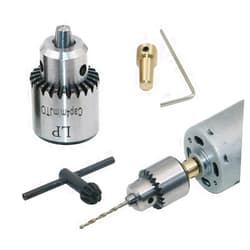 Yakamoz Mini Electric Drill Chuck 0.3-4mm JTO Taper Mounted Lathe for 1/8 Inch/ 3.17mm Motor Shaft Electric Drill