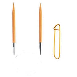 ChiaoGoo Bamboo Patina 32 inch (81cm) Circular Knitting Needles US Size 13 (9mm) 2032-13 with Stitch Holder
