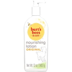 Burt's Bees Baby Lotion for Sensitive Skin, Nourishing Baby Care, Non-Irritating, Original Scent, 12 Ounce