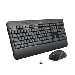 Logitech MK540 Advanced Wireless Keyboard and Mouse Combo for Windows, 2.4 GHz Unifying USB-Receiver, Multimedia Hotkeys, 3-Year Battery Life, for PC, Laptop