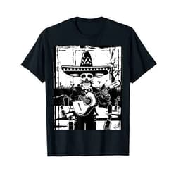 Day of the Dead Mariachi Shirt Mariachi Skeleton Dia De Los Muertos Tequila T-Shirt