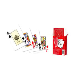 Parksons Cartamundi Private Limited-MH Black Box Poker Playing Cards, Modern, Red