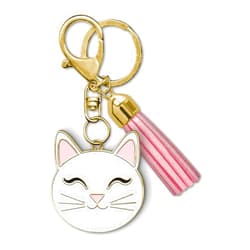 Lady Jayne Cat Face Enamel Keychain (85566)
