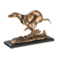 Design Toscano NY1280200 Greyhound Whippet Art Deco Dog Statue, Bronze