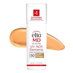 EltaMD UV AOX Elements Tinted Mineral Face Sunscreen, SPF 50, Tinted Sunscreen for Face with Antioxidants, 1.7 oz Pump