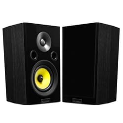Fluance Signature HiFi 2-Way Bookshelf Surround Sound Speakers for 2-Channel Stereo Listening or Home Theater System - Black Ash/Pair (HFS)