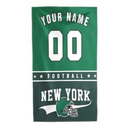 HBXXKA Custom Football with City Name Towels Personalised Design Your Name/Number Towels as Gifts11 * 19in（30 * 50cm） (Football Towel C-8)