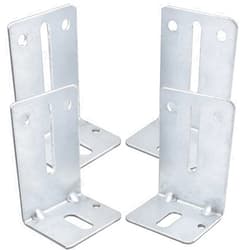 EWONICE 4 Pack Garage Door Track Jamb Bracket, Heavy Duty 12 Gauge Steel Garage Door Parts, Garage Door J8 Track Bracket for Garage Door Reinforcement (102mm)