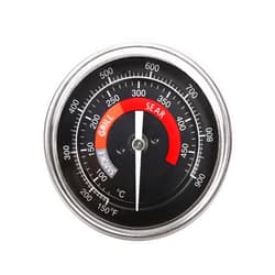 Vankey 3 1/4 inch Charcoal Grill Temperature Gauge BBQ Grill Smoker Thermometer Gauge Replacement for Kamado Joe Ceramic Grill, and Akorn Kamado Joe Charcoal Grill, Large Face Grill Temp Thermometer