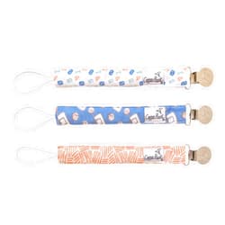Copper Pearl Binky Clip Set 'Dunk' (Pack of 3)
