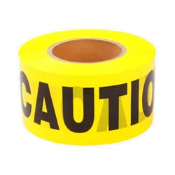 TopSoon Non-Adhesive Bright Yellow Caution Tape 3-Inch by 1000-Feet Do Not Enter Tape Roll, Highly Visible Barricade Tape Premium Weatherproof Safety Barrier Tape