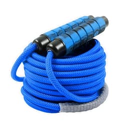 AIRLAXER 16 FT Long Jump Rope for Kids Adults,Double Dutch Jump Rope,Adjustable Skipping Ropes with High-strength Nylon Braided Rope Core,360°Rotation Not Entangled,Long Enough for 2-4 Jumpers.Blue