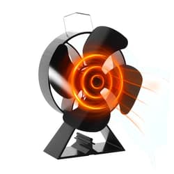 VODA Stove Fan, 4 Blades Fireplace Fan, Wood Burning Heat Powered Stove Fan, Compatible Most Stove such as Stove, Fireplace, Wood Burner Stove.
