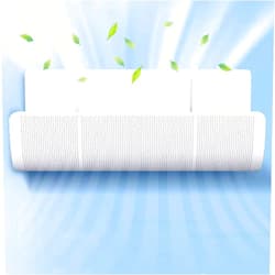 Generic Adjustable Air Deflector Air Conditioner Deflector, Adjustable Foldable Confinement Air Deflector Outlet Air Wing Air Cooled Baffle Wind Direction Telescopic, 9527896-99