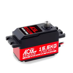 AGFRC 15.5KG Low-Profile High-Torque Steering-Servo - Brushless Digital Metal Gear RC Servo for 1/10 1/12 RC Car Truck Planes (B44BLS V2)