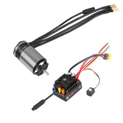 XC E3665 & E10 Sensored Brushless Motor and ESC Combo for RC Car,2-4S Lipo,IP67 Water Proof,Applicable to: 1/10 Short Course,Trucks,Monster (2500KV+E10 XT60)