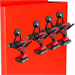 AUXPhome 4 Pack Strong Garage Magnetic Hooks, Power Tool Organizer Rack, Heavy Duty Storage Utility Magnet Hooks for Power Drill,Garden Tools, Hose,Pegboard,Garage, Workshop for Indoor & Outdoor Hanging