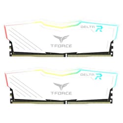 TEAMGROUP T-Force Delta RGB DDR4 16GB (2x8GB) 3600MHz (PC4-28800) CL18 Desktop Gaming Memory Module Ram TF4D416G3600HC18JDC01 - White
