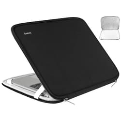 Hsmienk Laptop Sleeve, 15.6 Inch, Durable Shockproof Protective Cover, Compatible with HP, ASUS, Lenovo, Acer, Notebook, Computer, Black