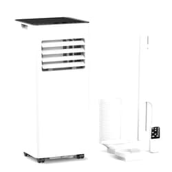 ZAFRO 8,000 BTU Portable Air Conditioners Cool Up to 350 Sq.Ft, 4 Modes Portable AC with Remote Control/Large LED Display/24Hrs Timer/Installation Kits for Home/Office/Dorms, White