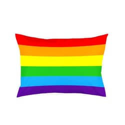 EKOBLA LGBT Gay Pride 6 Stripe Rainbow Pillowcases Pillows Covers Cases Bedroom Decor Decoration Rectangle Two Sides Printed 20x30 Inch Hotel,Cafe,Car,Sofa Throw Pillow Case Cushion Cover
