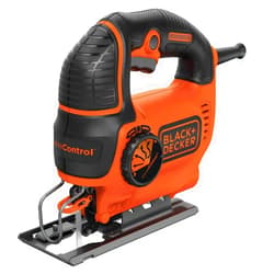 BLACK+DECKER Jig Saw, 5-Amp, 3,000 Blade Speed, 45 Degree Beveled Cuts, ¾-Inch Orbital Blade, 4 Curve Settings, Corded (BDEJS600C)