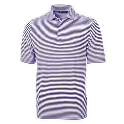 Cutter & Buck Short Sleeve Virtue Eco Pique Stripe Recycled Mens Big and Tall Polo