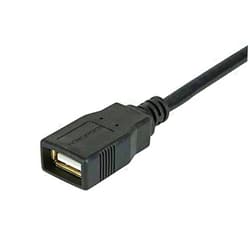 Monoprice USB Type-A to USB Type-A Female 2.0 Extension Cable - 6 Feet - Black (3 Pack) 28/24AWG, Gold Plated Connectors
