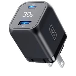 INIU USB C Charger, INIU 30W PD QC 3.0 Dual Port Type C Charger Fast Charging Block, USB C Wall Charger with Foldable Plug for iPhone 16 15 14 13 12 Pro Max Samsung S22 S21 Note 20 iPad Pro Google AirPods