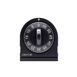 Colortrak 60 Minute Wind Up Timer, Visual Mechanical Timer, from 0 to 60 Minutes, for Kitchen, Hair Color Processing, Tanning Time, Kids' Home and Classroom Activities or Timeouts, Black