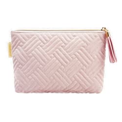 BAGSMART Small Cosmetic Bag, Elegant Roomy Makeup Bags,lipstick pouch,Zipper Pouch,Great Gifts for Women,Travel Waterproof Toiletry Bag Accessories Organizer Gifts (Pink-1 pcs)